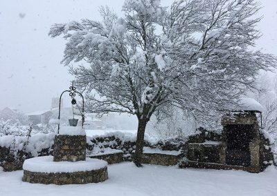 jardín el covanchón invierno prádena Segovia